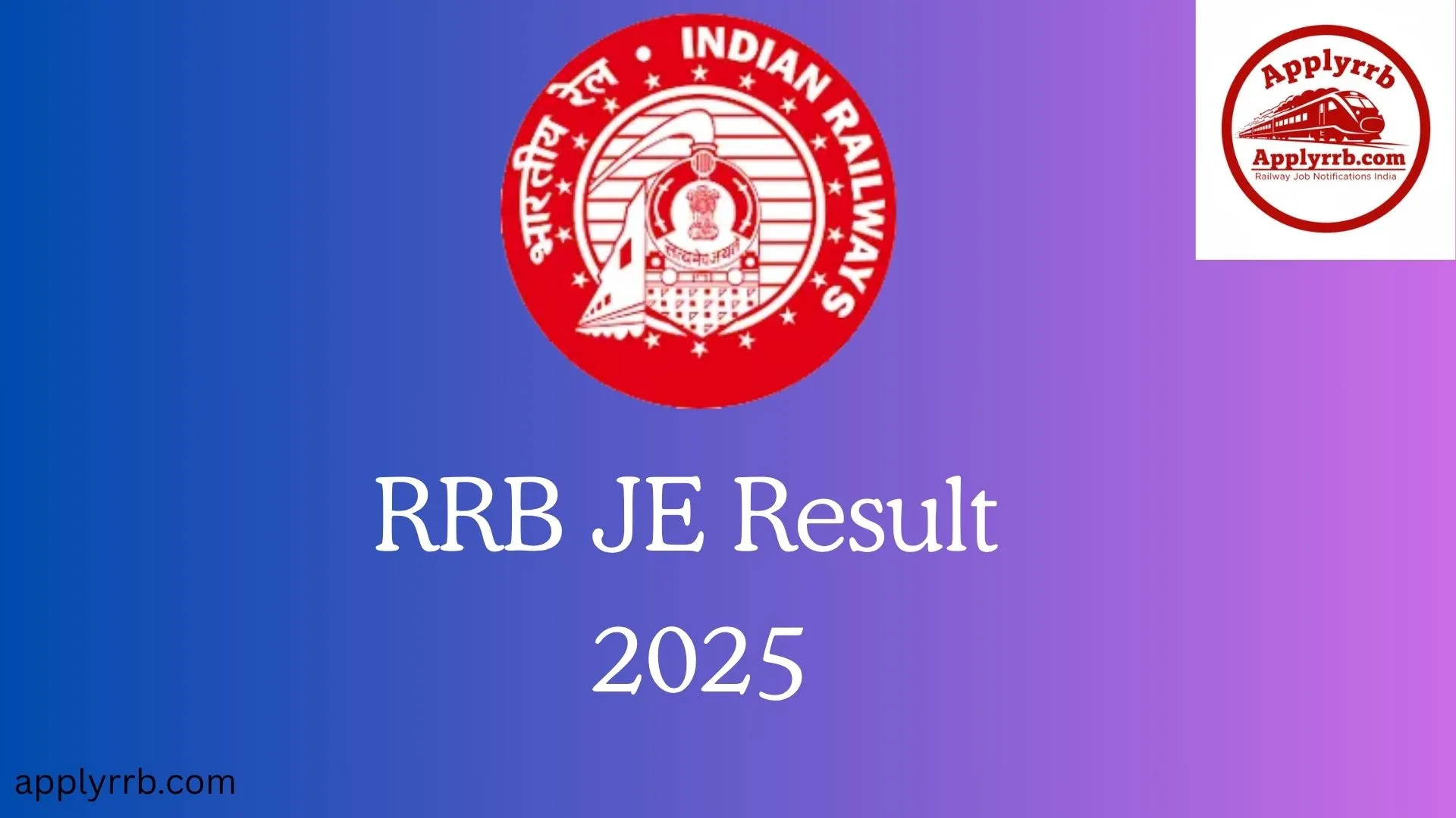 RRB JE Result 2025