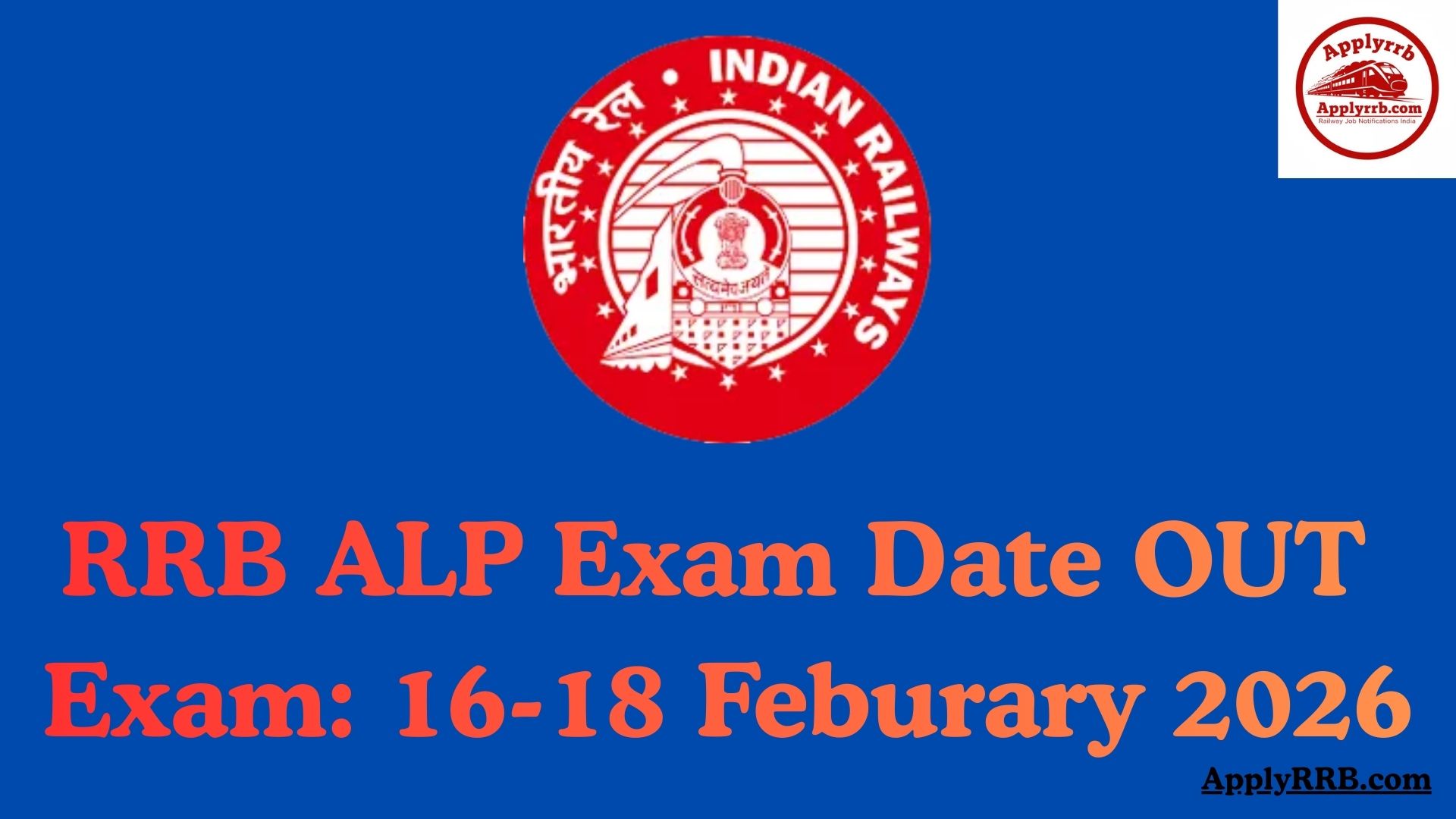 RRB ALP Exam Date 2026