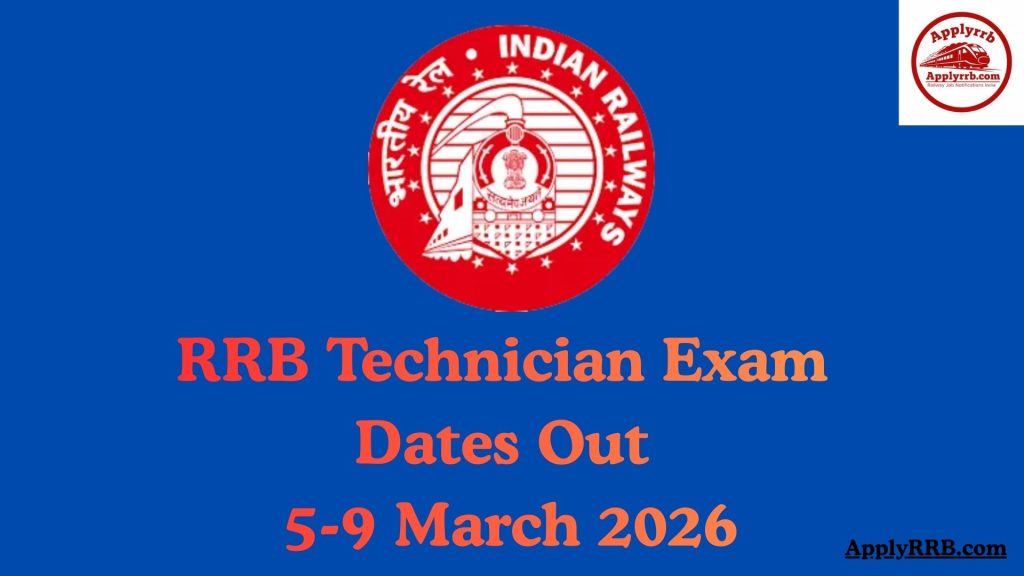 RRB Technician Exam Date 2026