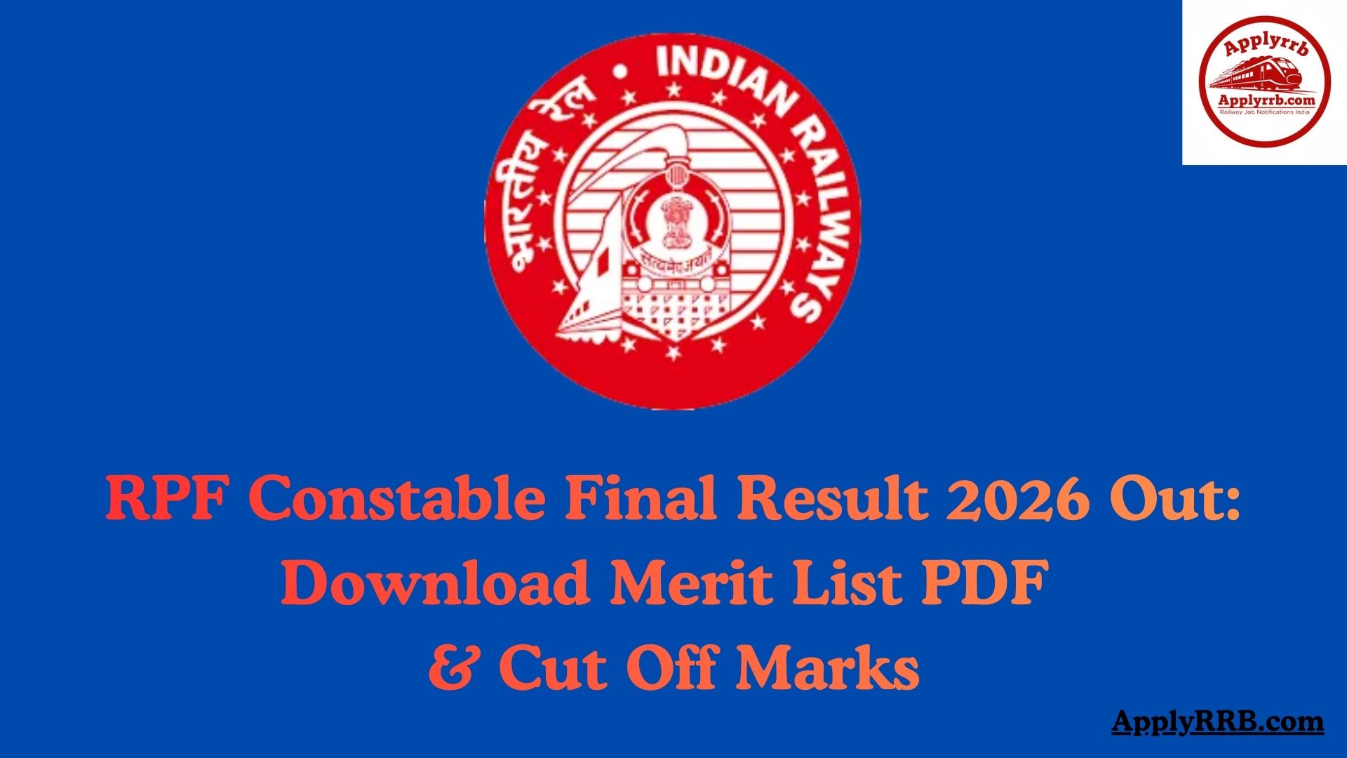 RPF Constable Final Result Out