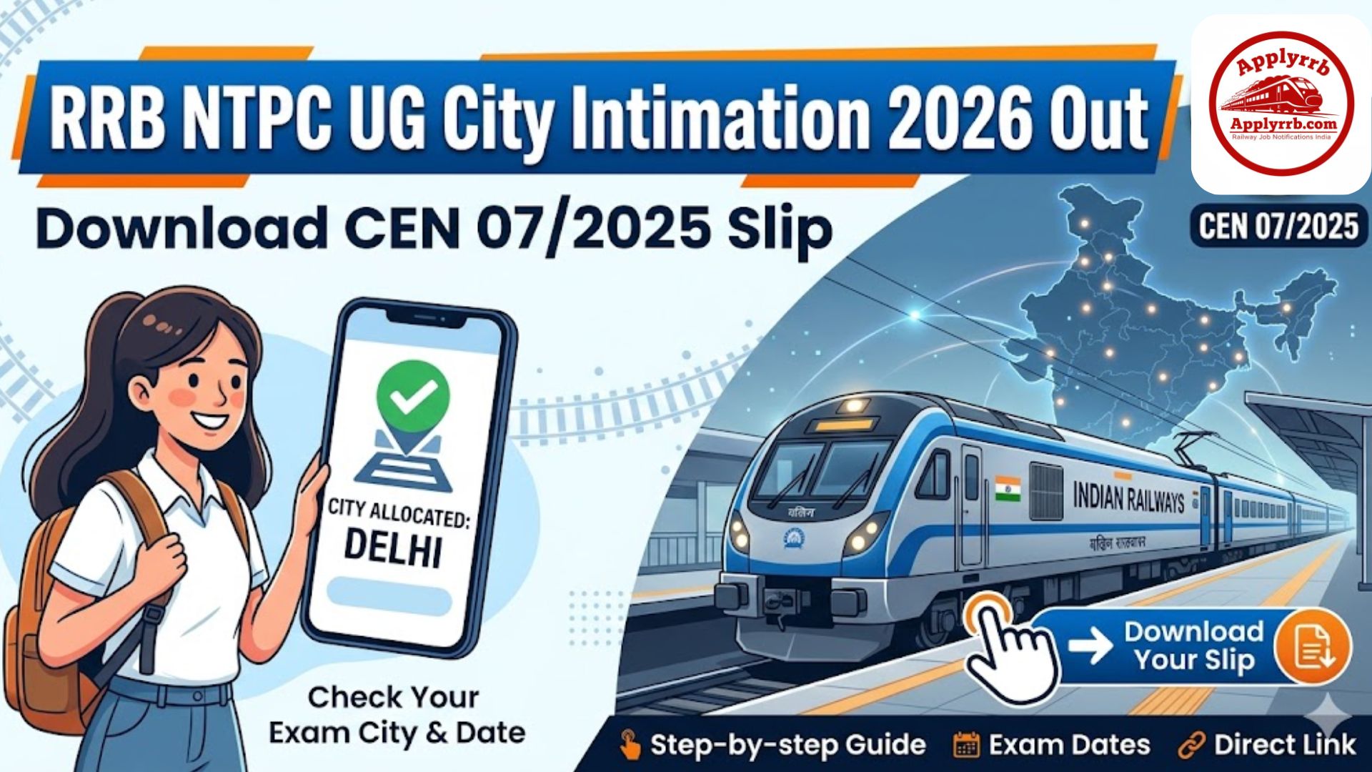 RRB NTPC UG City Intimation 2026