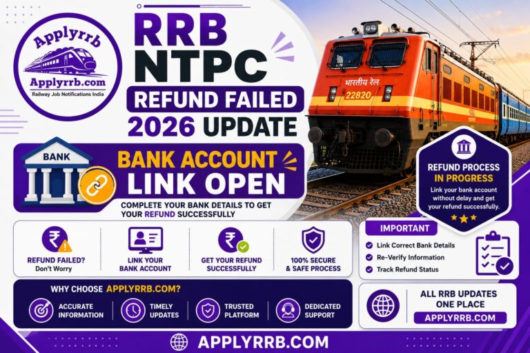 RRB NTPC Refund Failed 2026