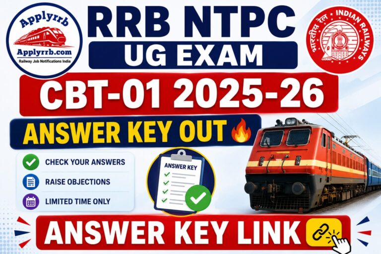 RRB NTPC UG Answer Key 2026