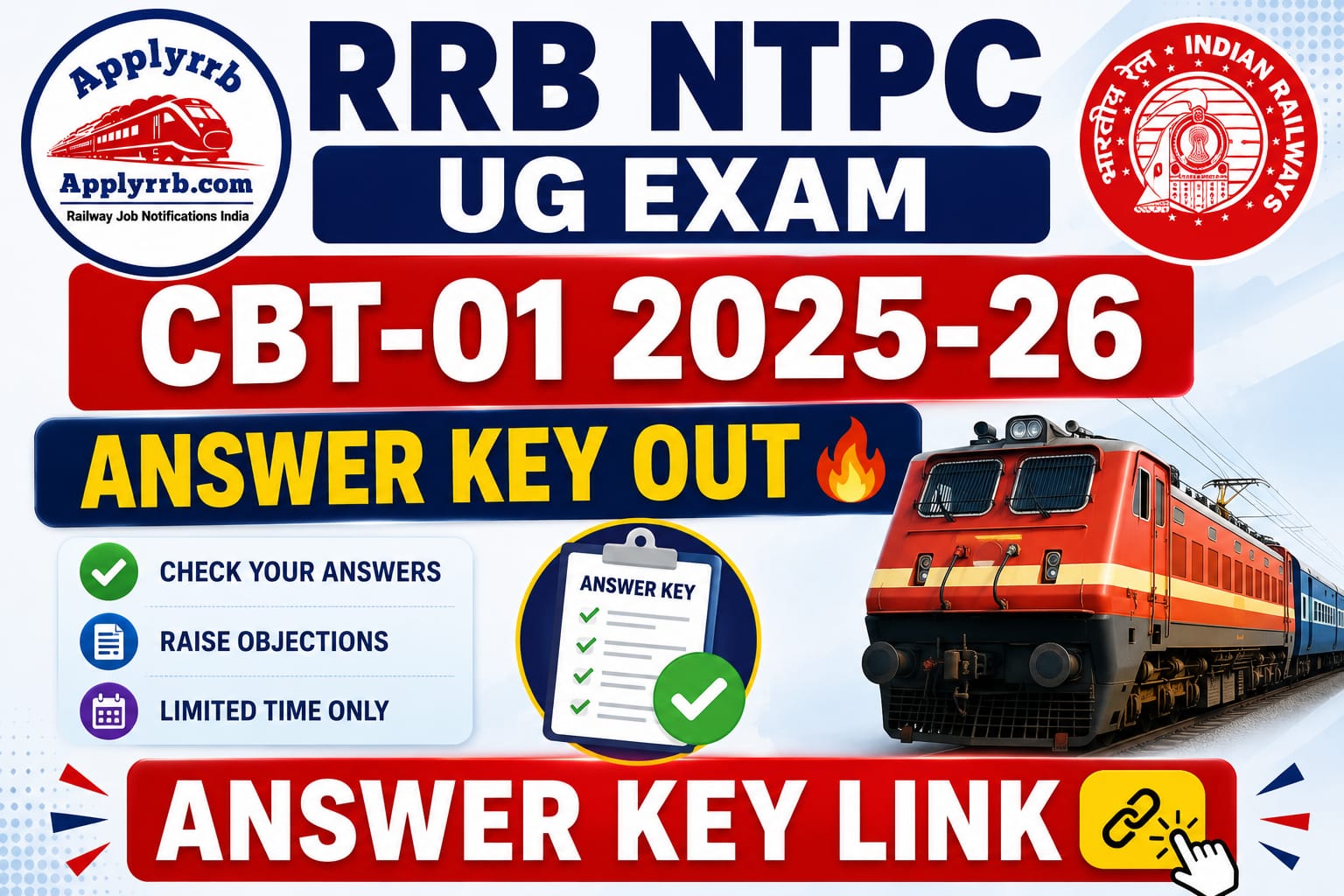 RRB NTPC UG Answer Key 2026