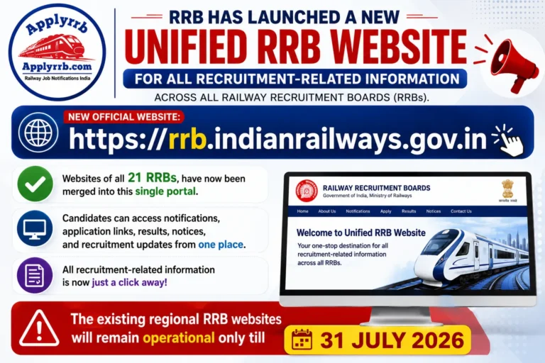Unified RRB Website
