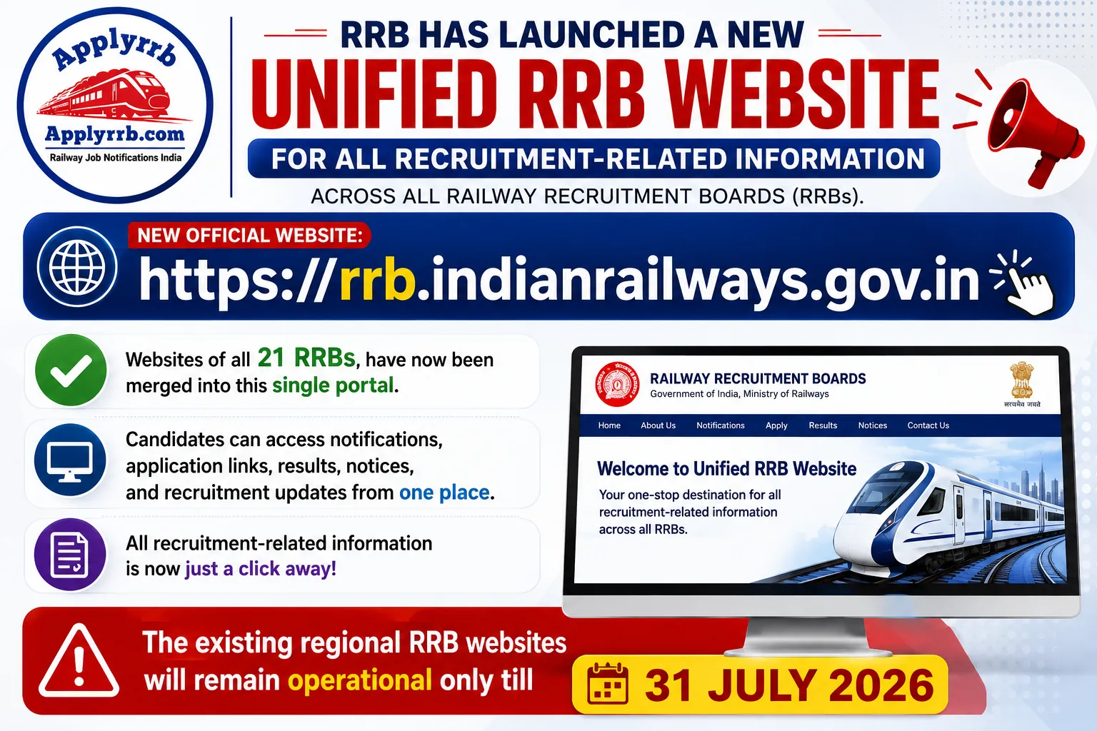 Unified RRB Website