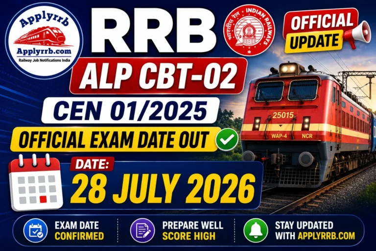 RRB ALP CBT 2 Exam Date 2026
