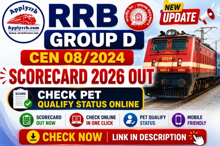 RRB Group D Scorecard 2026
